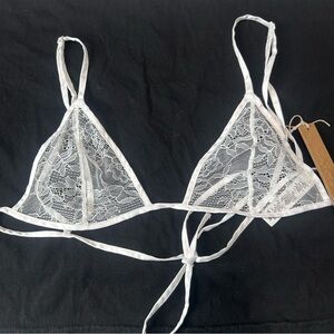 SKIMS After hours lace triangle bralette